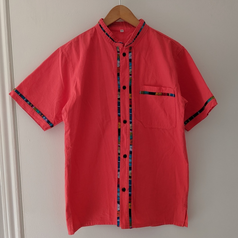 Traditional Mexican Casual Botton Down Shirt